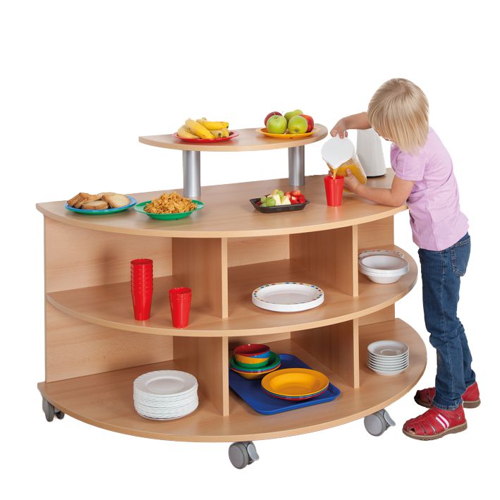 Frühstücksinsel Halbkreis, 4 Dekore
